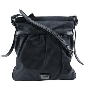 Burberry Nova Check nylon canvas shoulder bag China black crossbody zippered